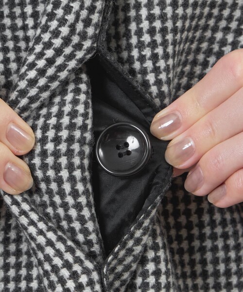 amaca（アマカ）の「ウールツイード（ステンカラーコート・レディース・グレー系その他・40/38）」の7枚目の写真