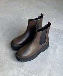 厚底サイドゴアブーツ