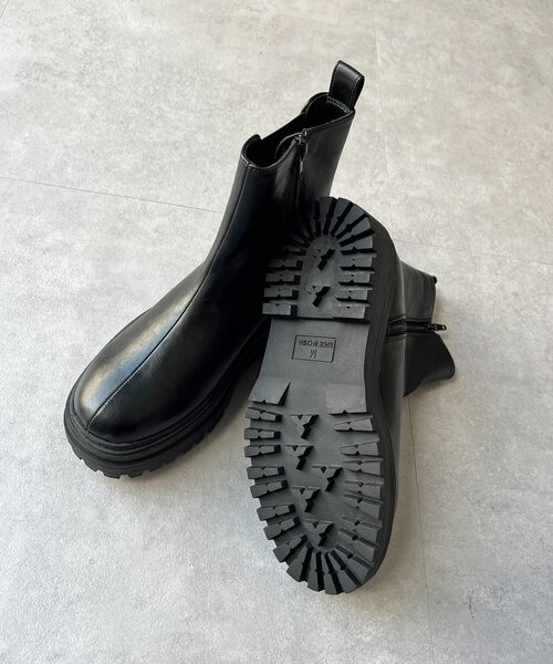 CPCM（シーピーシーエム）の「厚底サイドゴアブーツ（ブーツ・レディース・ブラック/ブラウン・MEDIUM/LARGE）」の9枚目の写真