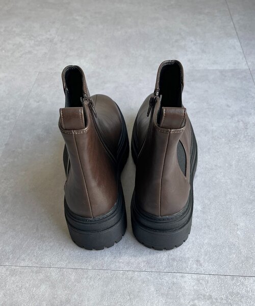 CPCM（シーピーシーエム）の「厚底サイドゴアブーツ（ブーツ・レディース・ブラック/ブラウン・MEDIUM/LARGE）」の11枚目の写真