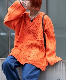 etsinta | 【etsinta/エシンタ】リメイクオーバーラムニット(ニット/セーター)