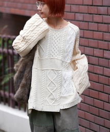 etsinta | 【etsinta/エシンタ】リメイクオーバーラムニット(ニット/セーター)