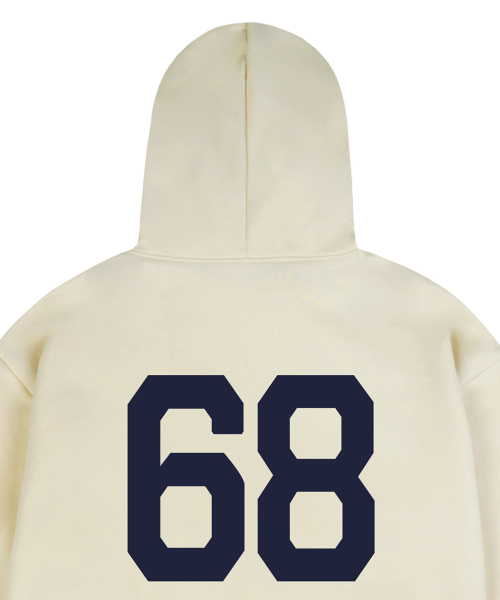 GRAVER（グレーバー）の「[ユニセックス]エルボー68 STAR フードパーカー_クリーム（パーカー・レディース・アイボリー・SMALL/MEDIUM/LARGE/X-LARGE）」の3枚目の写真