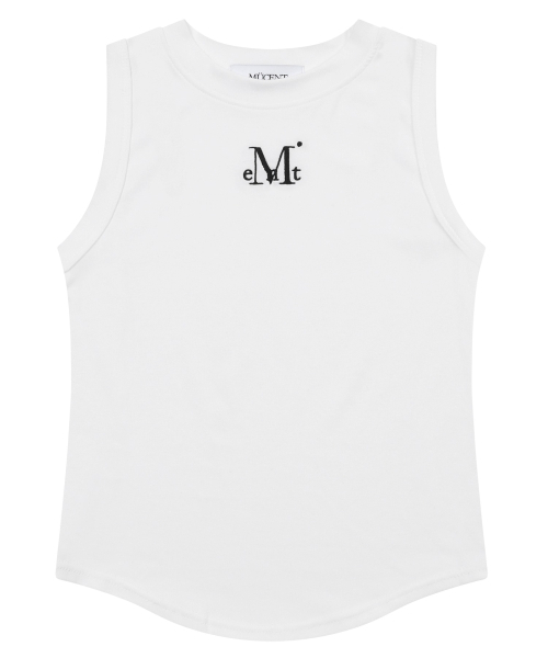 MUCENT(ムセント)の「ディアナラウンドネックスリーブレスナシ (3カラー)(Tシャツ/カットソー・レディース・チャコール/ホワイト/ブラック・FREE)」の7枚目の写真