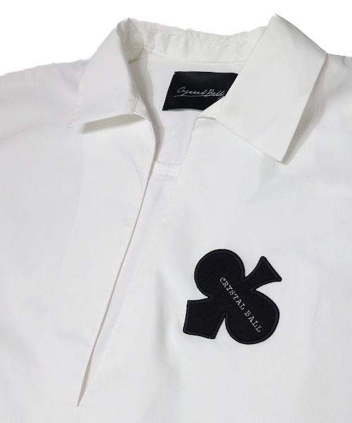 CRYSTAL BALL(クリスタルボール)の「オーバーサイズスキッパーブラウス(シャツ/ブラウス・レディース・ブラック/ホワイト/ブラウン・FREE)」の5枚目の写真