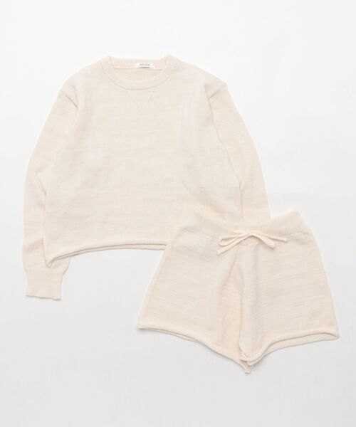 ammy.(エイミードット)の「【 ammy. / エイミードット 】 ゆるっと リラックス ニット セットアップ(セットアップ・レディース・ホワイト/ブラック/グレー・FREE)」の2枚目の写真
