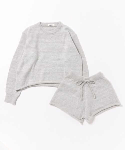 ammy.(エイミードット)の「【 ammy. / エイミードット 】 ゆるっと リラックス ニット セットアップ(セットアップ・レディース・ホワイト/ブラック/グレー・FREE)」の5枚目の写真