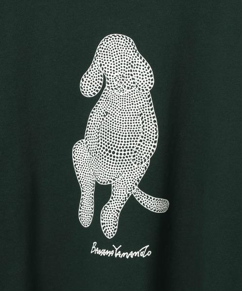 AMERICAN RAG CIE（アメリカンラグシー）の「【AMERICAN RAG CIE×BANANA YAMAMOTO】Dogスウェット（スウェット・メンズ・ホワイト/グリーン・LARGE/MEDIUM）」の6枚目の写真