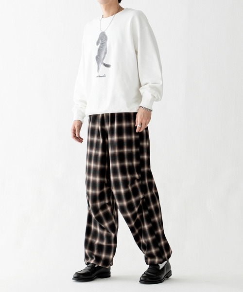 AMERICAN RAG CIE(アメリカンラグシー)の「【AMERICAN RAG CIE×BANANA YAMAMOTO】Dogスウェット(スウェット・メンズ・ホワイト/グリーン・LARGE/MEDIUM)」の11枚目の写真
