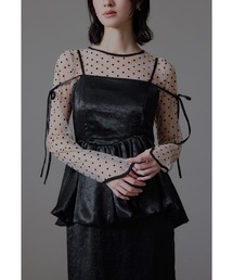 niana（ニアナ）の「ドットシアートップス 結婚式 成人式 二次会 同窓会 セレモニー フォーマル パーティー オケージョン お呼ばれ（Tシャツ/カットソー）」