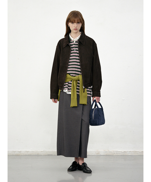 DUNST(ダンスト)の「SUEDE BOSTON TOTE BAG_UDBA5F202_NAVY(トートバッグ・レディース・ネイビー・FREE)」の3枚目の写真