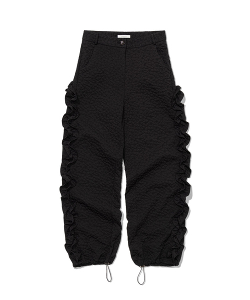 UGLY SHADOW(アグリーシャドウ)の「フラワーラッフルパンツ(ブラック)(その他パンツ・レディース・その他・SMALL/MEDIUM)」の4枚目の写真