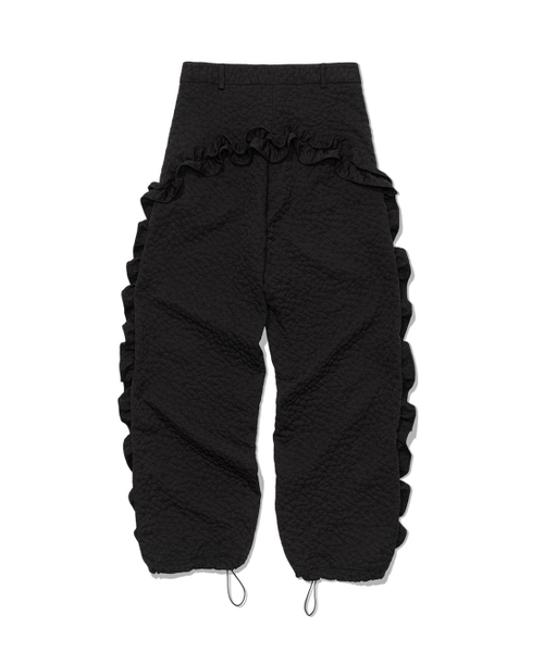 UGLY SHADOW(アグリーシャドウ)の「フラワーラッフルパンツ(ブラック)(その他パンツ・レディース・その他・SMALL/MEDIUM)」の5枚目の写真