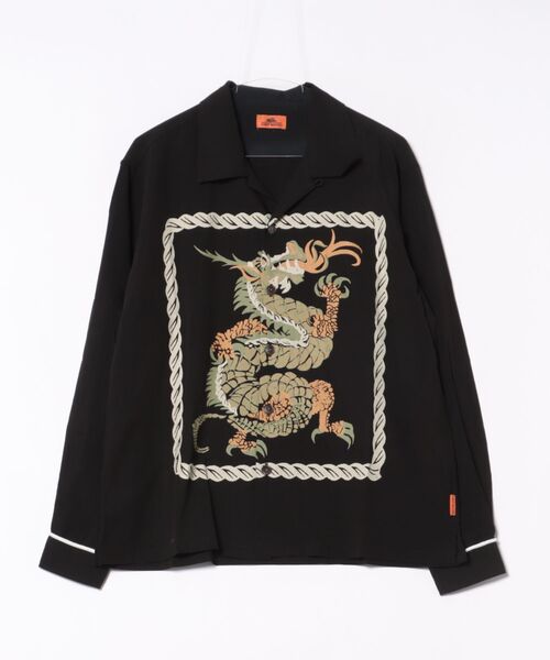 KRIFF MAYER（クリフメイヤー）の「スーベニア開襟シャツ（シャツ/ブラウス・メンズ・アイボリー/ブラック・MEDIUM/LARGE/X-LARGE）」の2枚目の写真