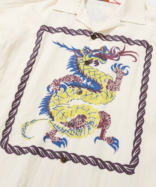KRIFF MAYER（クリフメイヤー）の「スーベニア開襟シャツ（シャツ/ブラウス・メンズ・ブラック/アイボリー・X-LARGE/LARGE/MEDIUM）」の4枚目の写真