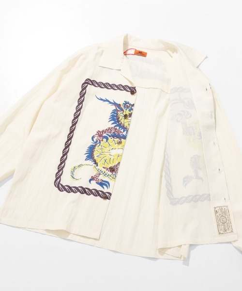 KRIFF MAYER（クリフメイヤー）の「スーベニア開襟シャツ（シャツ/ブラウス・メンズ・ブラック/アイボリー・X-LARGE/LARGE/MEDIUM）」の5枚目の写真