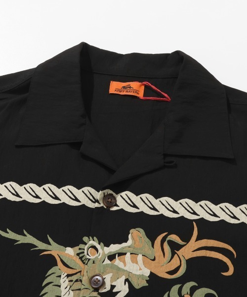 KRIFF MAYER（クリフメイヤー）の「スーベニア開襟シャツ（シャツ/ブラウス・メンズ・ブラック/アイボリー・X-LARGE/LARGE/MEDIUM）」の6枚目の写真