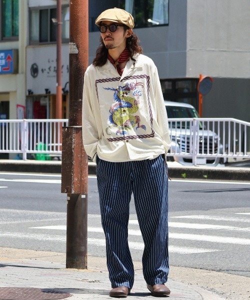 KRIFF MAYER（クリフメイヤー）の「スーベニア開襟シャツ（シャツ/ブラウス・メンズ・ブラック/アイボリー・X-LARGE/LARGE/MEDIUM）」の14枚目の写真