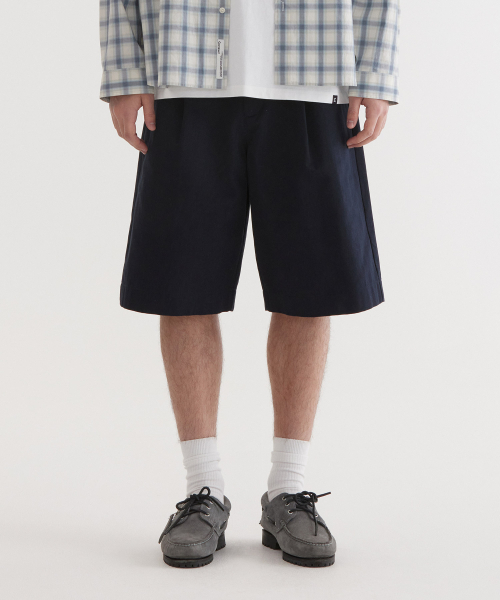 COVERNAT(カバーナット)の「バミューダ コットンショーツ Dark Navy(その他パンツ・レディース・その他・SMALL/MEDIUM/LARGE/X-LARGE)」の1枚目の写真