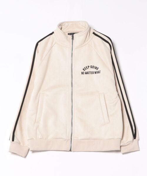 8(eight)（エイト）の「裏ボア刺繍入りトラックジャケット（ブルゾン