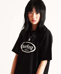 オーバーサイズ サーフィン 半袖Tシャツ (ブラック)