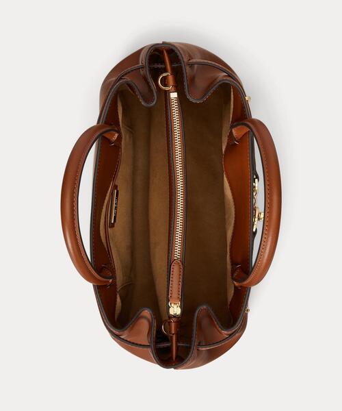 LAUREN RALPH LAUREN(ローレン ラルフ ローレン)の「レザー ラージ Blaike サッチェル(ハンドバッグ・レディース・ブラウン・ONE)」の7枚目の写真