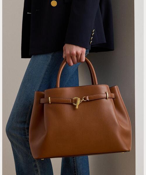 LAUREN RALPH LAUREN(ローレン ラルフ ローレン)の「レザー ラージ Blaike サッチェル(ハンドバッグ・レディース・ブラウン・ONE)」の5枚目の写真