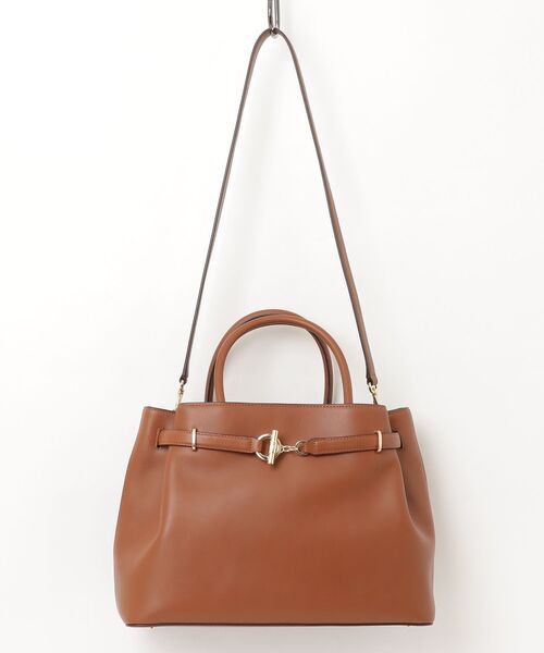 LAUREN RALPH LAUREN(ローレン ラルフ ローレン)の「レザー ラージ Blaike サッチェル(ハンドバッグ・レディース・ブラウン・ONE)」の3枚目の写真