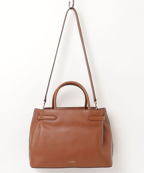 LAUREN RALPH LAUREN(ローレン ラルフ ローレン)の「レザー ラージ Blaike サッチェル(ハンドバッグ・レディース・ブラウン・ONE)」の2枚目の写真