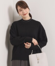 【手洗い可】ダブルジャカード編みニット