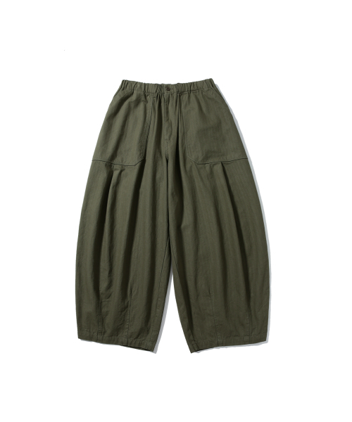 ANGLAN（アングラン）の「Herringbone Fatigue Balloon Pants - Khaki（その他パンツ・メンズ・その他・FREE）」の8枚目の写真