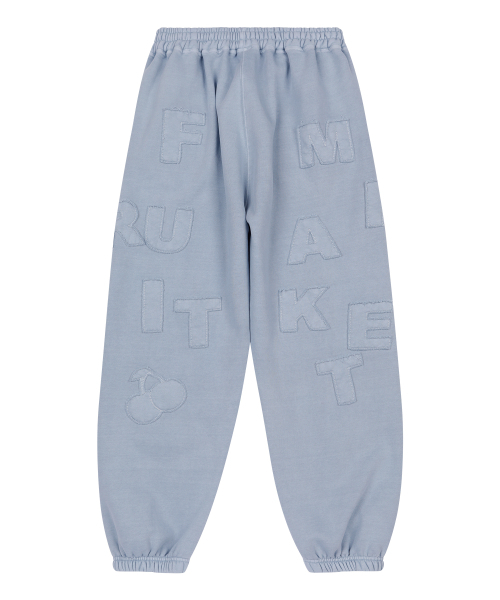 SUNDAY FRUIT MARKET(サンデーフルーツマーケット)の「SUNDAY PATCH SWEATPANT SKYBLUE(スウェットパンツ・メンズ・その他・SMALL/MEDIUM/LARGE)」の2枚目の写真