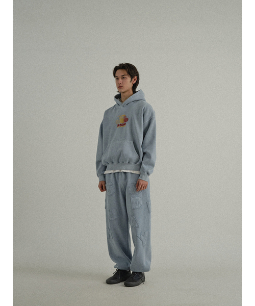 SUNDAY FRUIT MARKET(サンデーフルーツマーケット)の「SUNDAY PATCH SWEATPANT SKYBLUE(スウェットパンツ・メンズ・その他・SMALL/MEDIUM/LARGE)」の7枚目の写真
