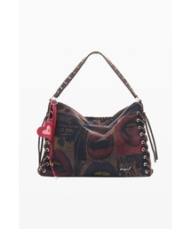 Desigual | グラフィティ風リッププリントショルダーバッグ(ショルダーバッグ)