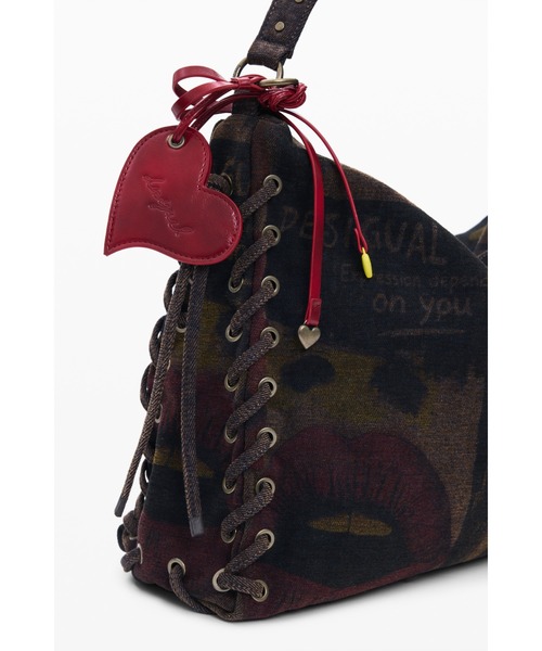 Desigual（デシグアル）の「グラフィティ風リッププリントショルダーバッグ（ショルダーバッグ・レディース・マルチ・FREE）」の8枚目の写真