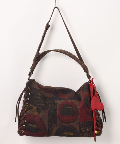 Desigual（デシグアル）の「グラフィティ風リッププリントショルダーバッグ（ショルダーバッグ・レディース・マルチ・FREE）」の6枚目の写真