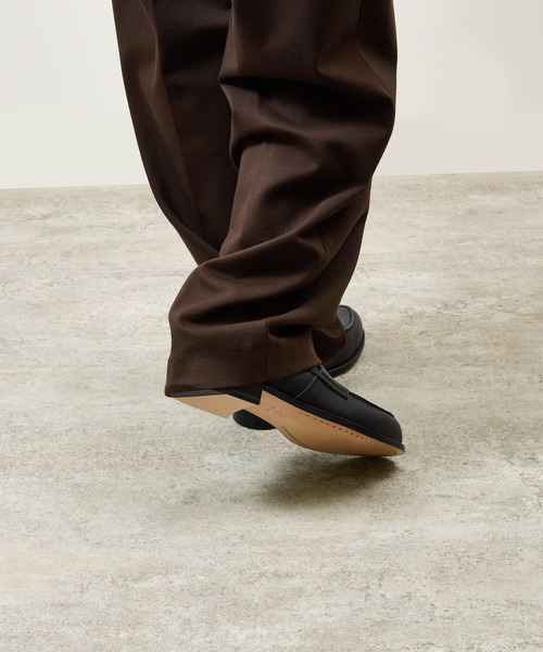 And A（アンドエー）の「PADRONE パドローネ / LOAFERS オイルレザーローファー コインローファー / PU8587-2304（ローファー・メンズ・ブラック/キャメル/ベージュ・40/41/42/43）」の6枚目の写真