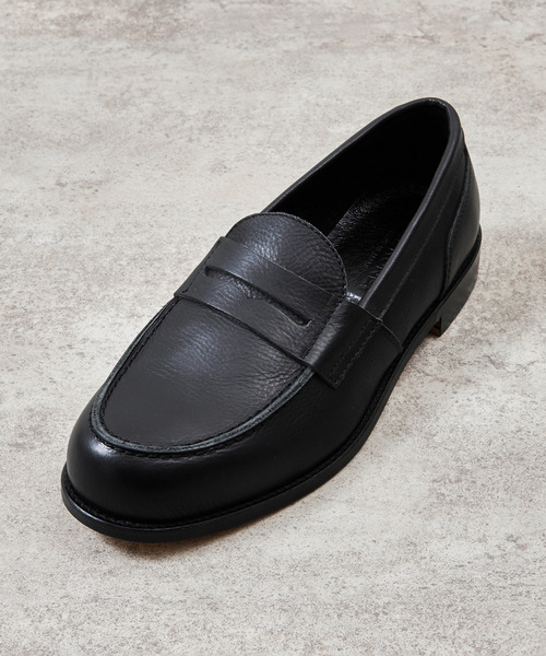 And A（アンドエー）の「PADRONE パドローネ / LOAFERS オイルレザーローファー コインローファー / PU8587-2304（ローファー・メンズ・ブラック/キャメル/ベージュ・40/41/42/43）」の8枚目の写真