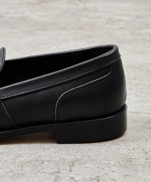 And A（アンドエー）の「PADRONE パドローネ / LOAFERS オイルレザーローファー コインローファー / PU8587-2304（ローファー・メンズ・ブラック/キャメル/ベージュ・40/41/42/43）」の12枚目の写真