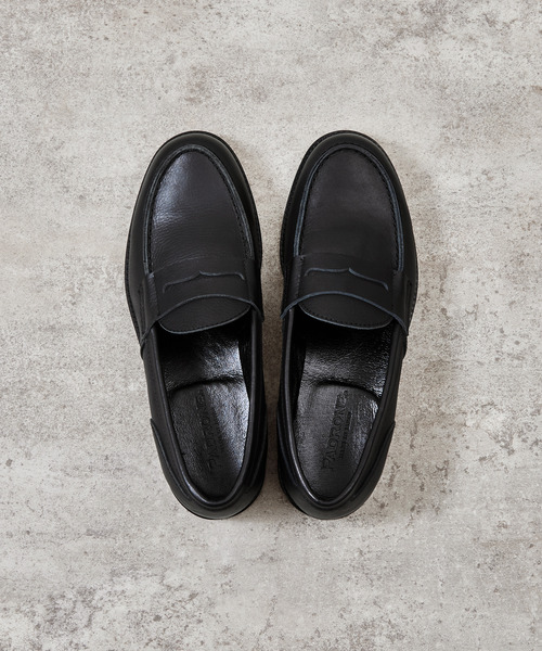 And A（アンドエー）の「PADRONE パドローネ / LOAFERS オイルレザーローファー コインローファー / PU8587-2304（ローファー・メンズ・ブラック/キャメル/ベージュ・40/41/42/43）」の17枚目の写真