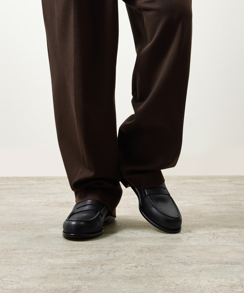And A（アンドエー）の「PADRONE パドローネ / LOAFERS オイルレザーローファー コインローファー / PU8587-2304（ローファー・メンズ・ブラック/キャメル/ベージュ・40/41/42/43）」の18枚目の写真