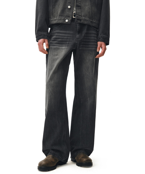 DECET(デケト)の「Mid Rise Wide Jeans DCPT027CRBlack2(デニムパンツ・レディース・その他・34/32/30/26/28)」の2枚目の写真