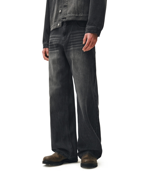 DECET(デケト)の「Mid Rise Wide Jeans DCPT027CRBlack2(デニムパンツ・レディース・その他・34/32/30/26/28)」の3枚目の写真