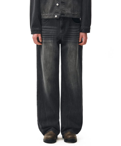 DECET(デケト)の「Mid Rise Wide Jeans DCPT027CRBlack2(デニムパンツ・レディース・その他・34/32/30/26/28)」の5枚目の写真