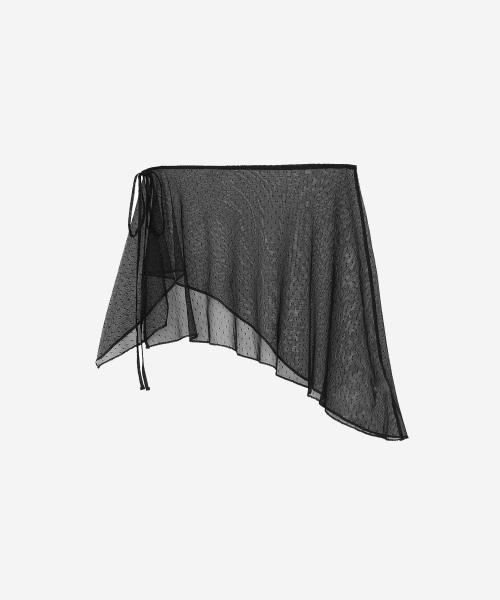 BLR(ビーエルアール)の「Asymmetrical Frill Strap Layered Skirt Black(スカート・レディース・その他・FREE)」の2枚目の写真