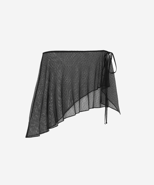 BLR(ビーエルアール)の「Asymmetrical Frill Strap Layered Skirt Black(スカート・レディース・その他・FREE)」の3枚目の写真