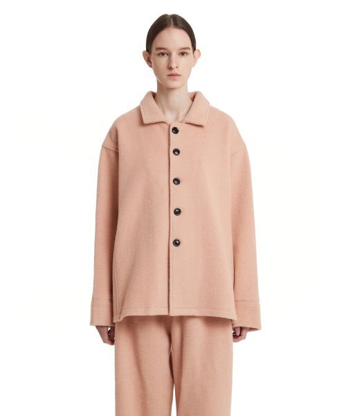 TRUNK PROJECT(トランクプロジェクト)の「Wool Shirts Jacket_Pink(その他アウター・レディース・ピンク・LARGE/SMALL/X-SMALL)」の1枚目の写真