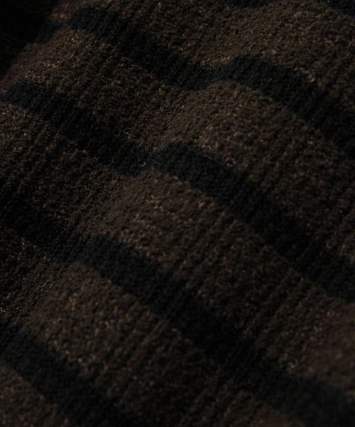 Diamond Layla(ダイアモンドレイラ)の「Creme collarless cardigan shirt C6 Brown&Black(カーディガン/ボレロ・レディース・その他・MEDIUM/LARGE)」の4枚目の写真