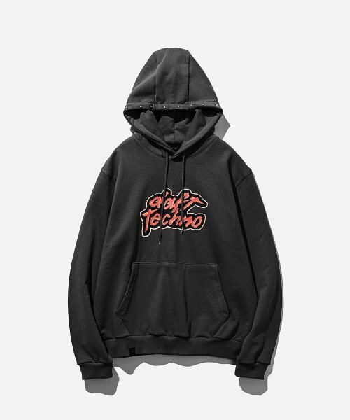 VASTIC(バスティック)の「スタッドダブルステッチフードパーカー_ブラック(パーカー・メンズ・その他・LARGE/MEDIUM)」の2枚目の写真