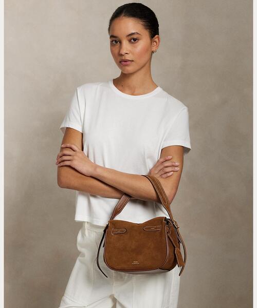 ラルフローレン スエード ハンドバック POLO RALPH LAUREN（ポロ・ラルフローレン） ハンドバッグ Polo ID